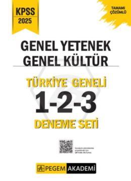 2025 KPSS Genel Yetenek Genel Kültür Tamamı Çözümlü Türkiye Geneli 1-2-3 (3 lü Deneme Seti)