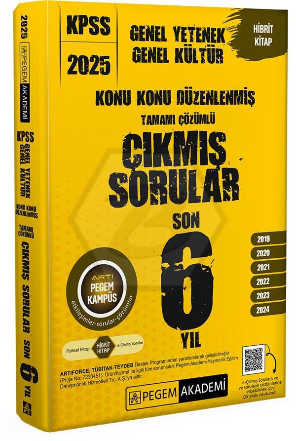 2025 KPSS Genel Yetenek Genel Kültür Konu Konu Düzenlenmiş Tamamı Çözümlü Çıkmış Sorular Son 6 Sınav