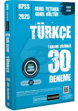 2025 KPSS Genel Yetenek Genel Kültür Türkçe Tamamı Çözümlü 30 Deneme