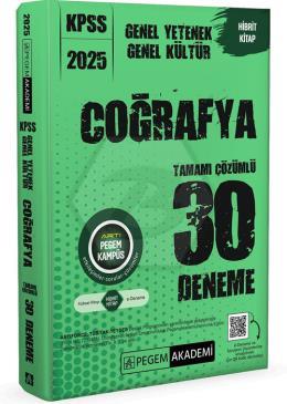 2025 KPSS Genel Yetenek Genel Kültür Coğrafya Tamamı Çözümlü 30 Deneme