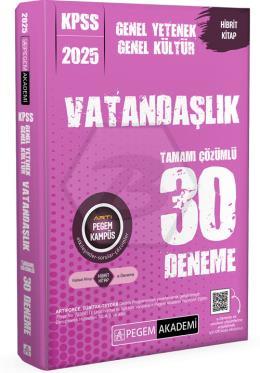 2025 KPSS Genel Yetenek Genel Kültür Vatandaşlık Tamamı Çözümlü 30 Deneme