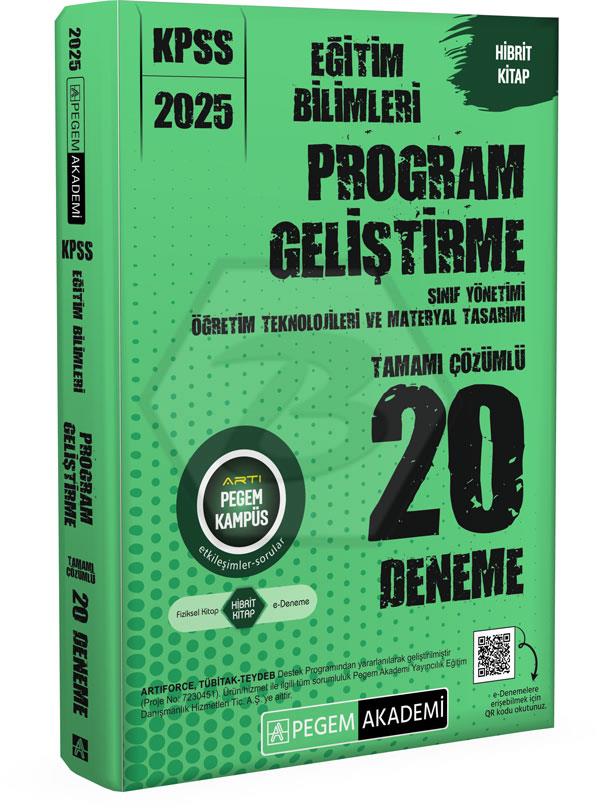 2025 KPSS Eğitim Bilimleri Program Geliştirme Tamamı Çözümlü 20 Deneme