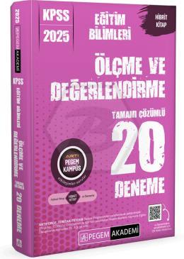 2025 KPSS Eğitim Bilimleri Ölçme ve Değerlendirme Tamamı Çözümlü 20 Deneme