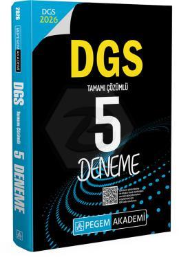 2026 DGS Tamamı Çözümlü 5 Deneme
