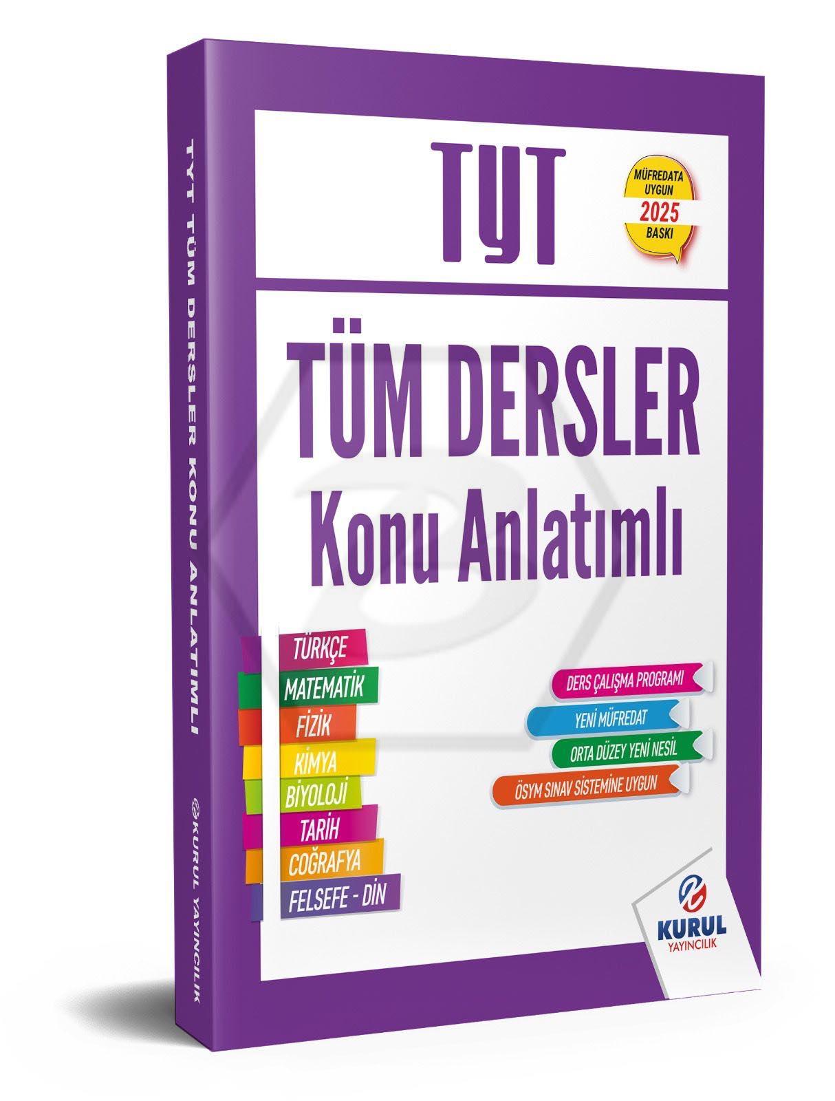 2025 TYT Tüm Dersler Konu Anlatımlı