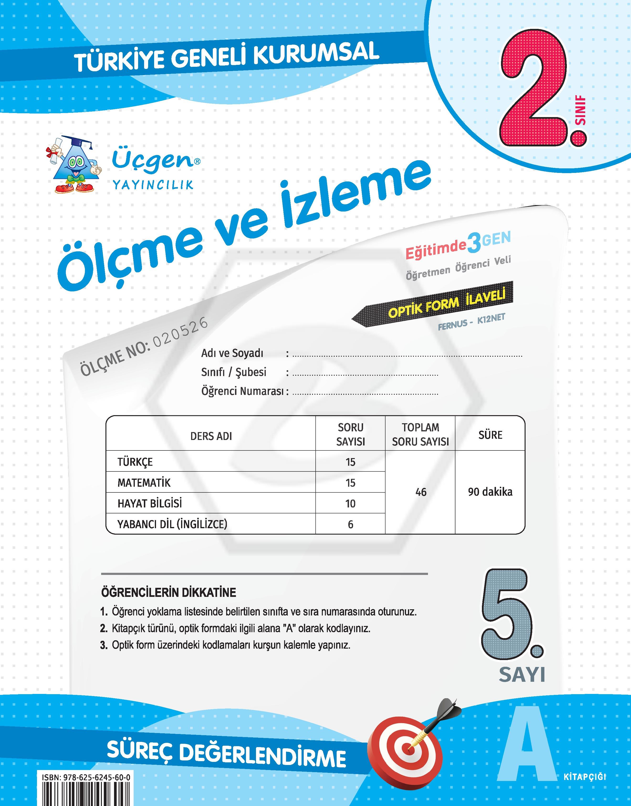2. Sınıf Kurumsal Ölçme ve İzleme 5. Sayı Deneme - 2026