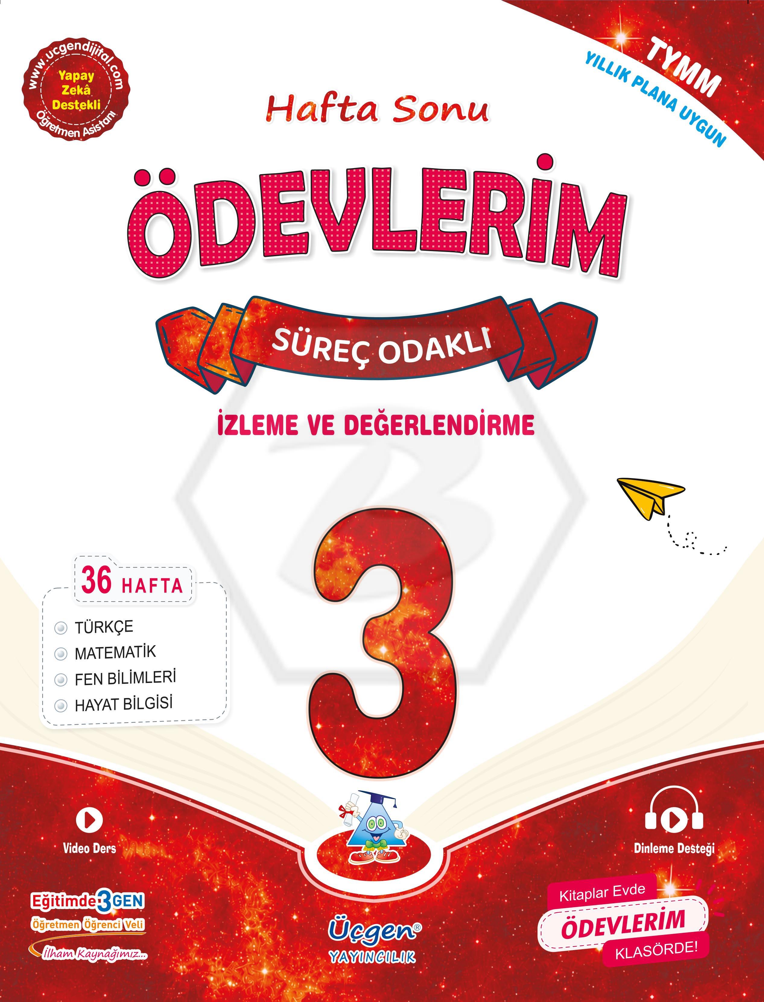 3. Sınıf Süreç Odaklı - Hafta Sonu ÖDEV KİTABIM