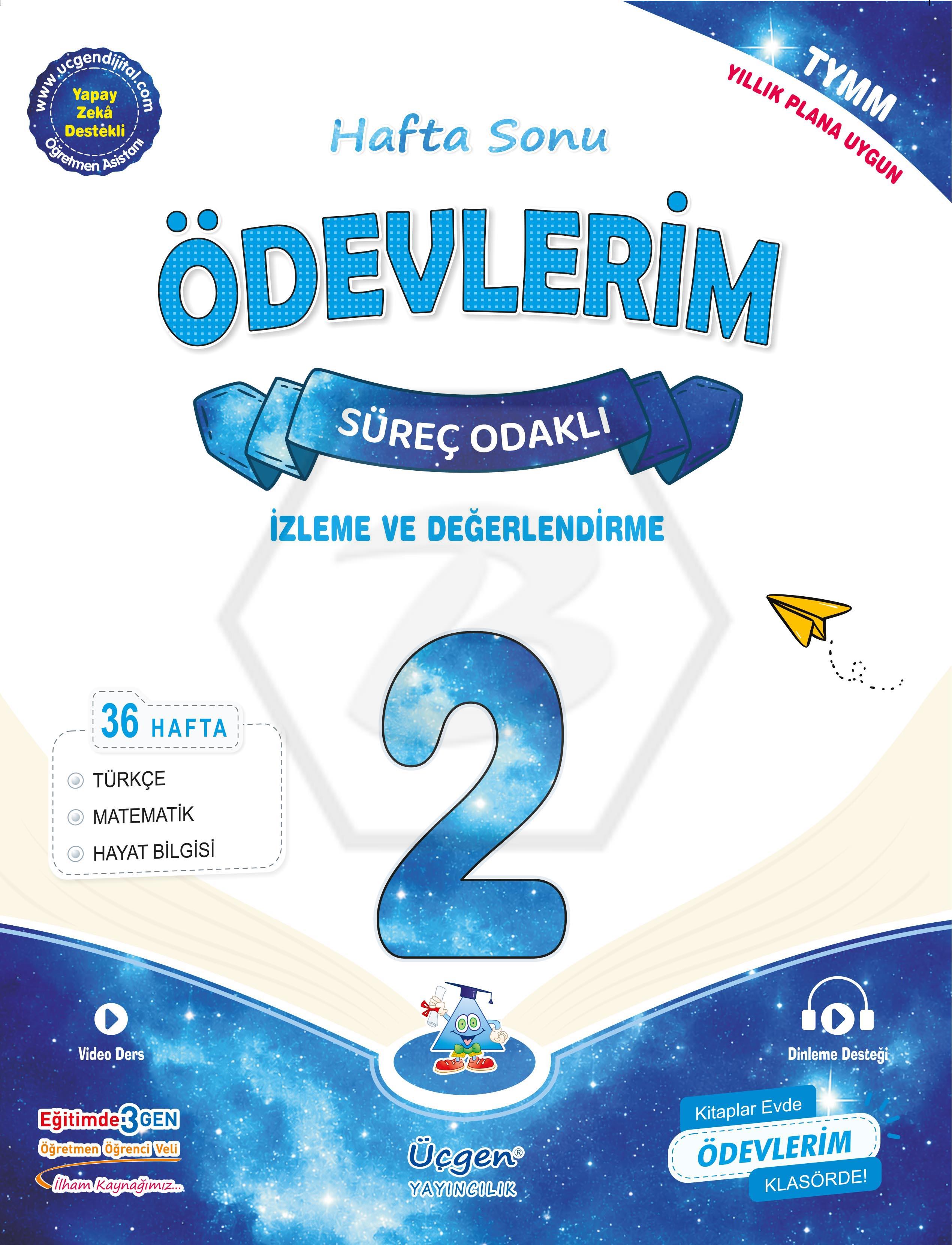 2. Sınıf Süreç Odaklı - Hafta Sonu ÖDEV KİTABIM