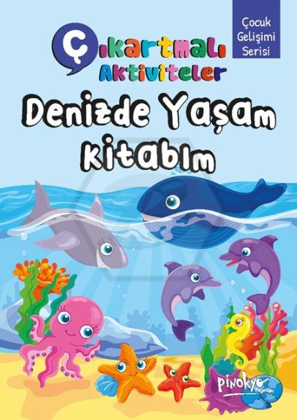 Çıkartmalı Denizde Yaşam Kitabım+Stıcker (16 Sayfa)