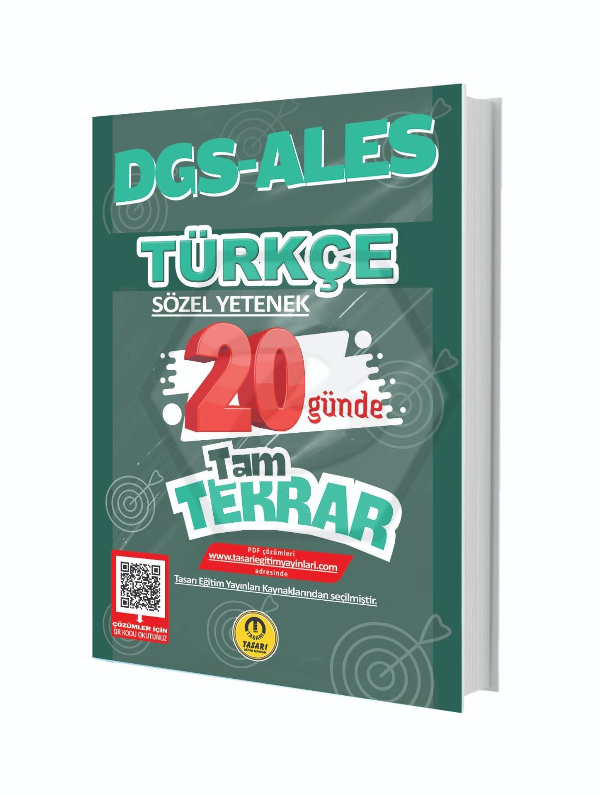 DGS ALES Türkçe 20 Günde Tam Tekrar Soru Bankası