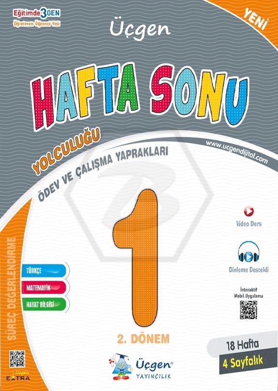 1. Sınıf Hafta Sonu - 2. Dönem - Ödev ve Çalışma Yaprakları 18 Hafta - 2024