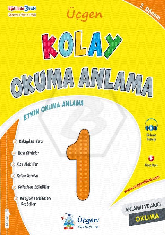 1. Sınıf - Kolay OKUMA ANLAMA - 2. Döneme Ön Hazırlık - 2024