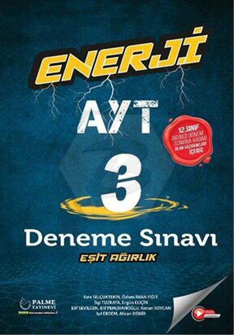 2023 AYT Eşit Ağırlık Enerji 3 Deneme 