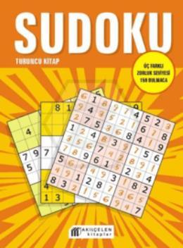 Sudoku Turuncu Kitap - Üç Farklı Zorluk Seviyesi 159 Bulmaca