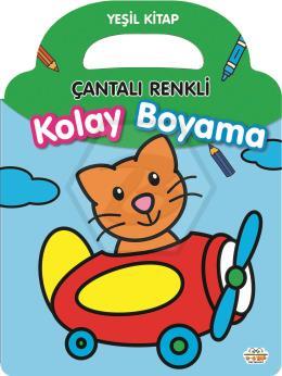 Çantalı Renkli Kolay Boyama- Yeşil Kitap
