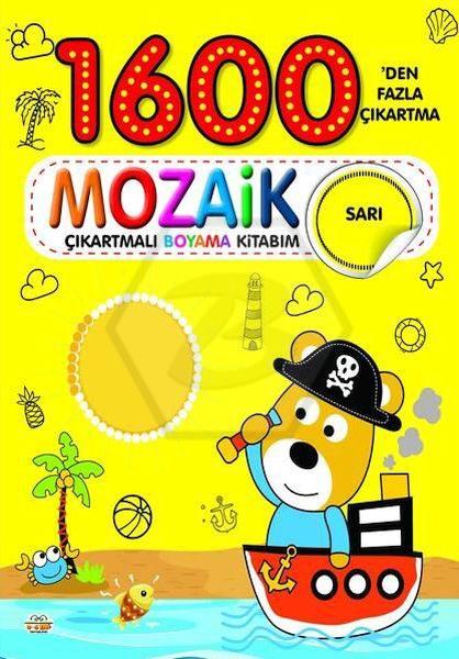 1600 Mozaik - Çıkartmalı Boyama Kitabım - Sarı