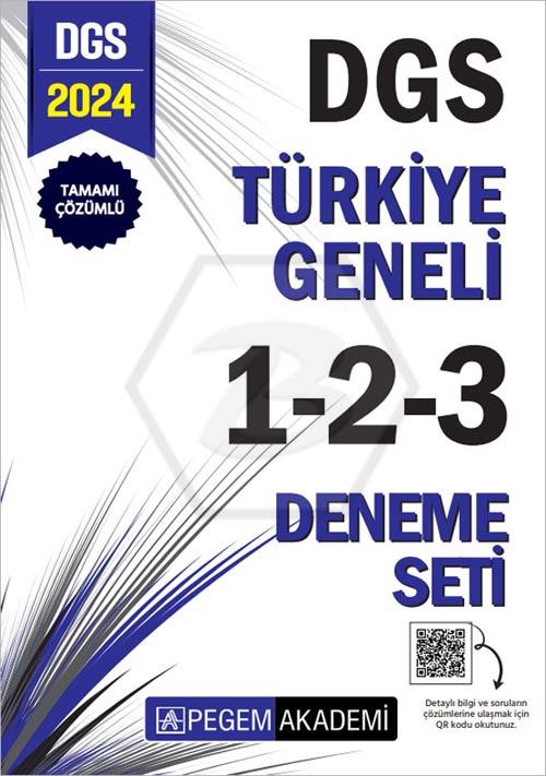 2024 Dgs Tamamı Çözümlü Türkiye Geneli 1-2-3 (3 lü Deneme Seti)
