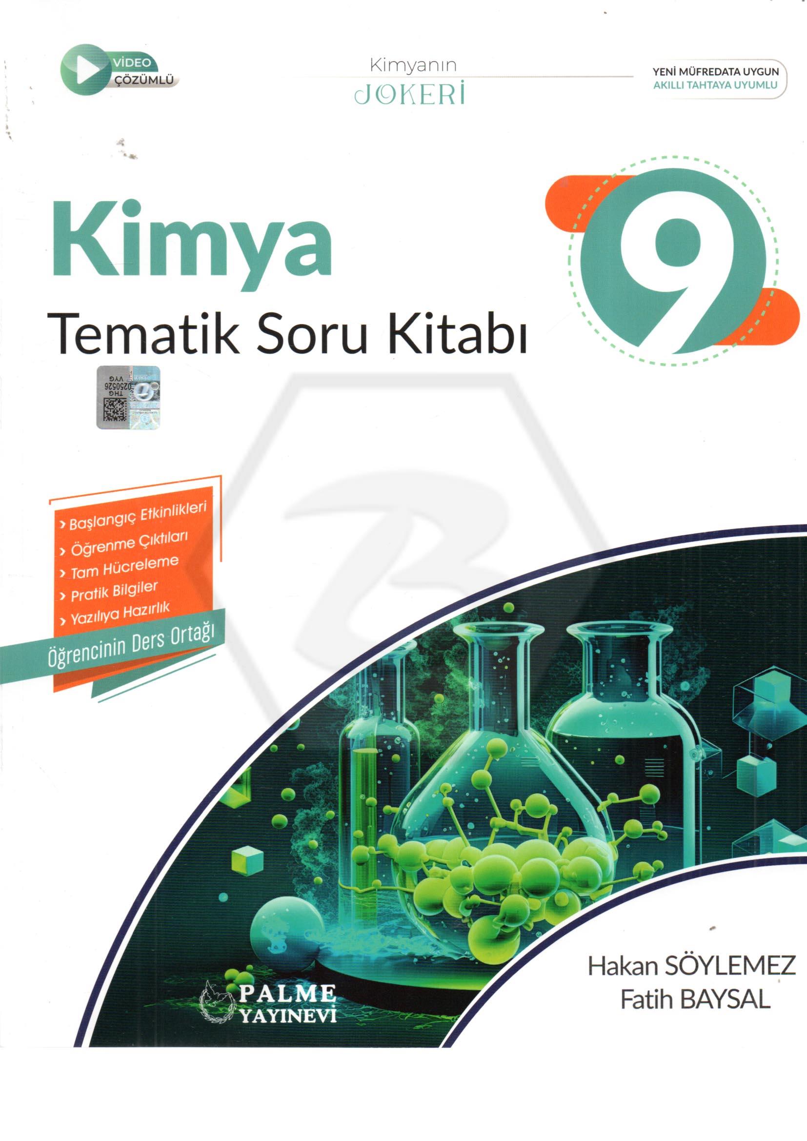 9.Sınıf Joker Kimya Tematik Soru Kitabı