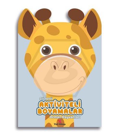 Stickerli Aktiviteli Boyamalar Orman Hayvanları