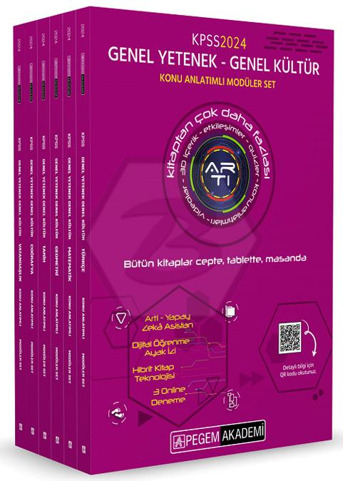 2024 KPSS Genel Yetenek Genel Kültür Lisans Konu Anlatımlı Modüler Set (6 Kitap)    