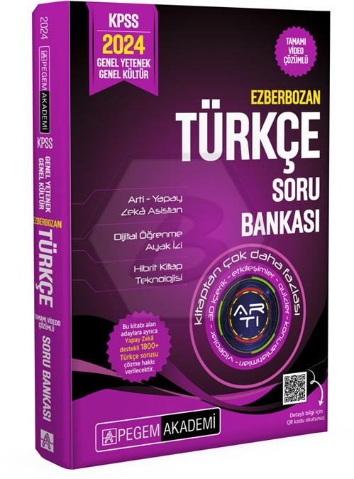 2024 KPSS Ezberbozan  Genel Yetenek Genel Kültür Türkçe Soru Bankası    