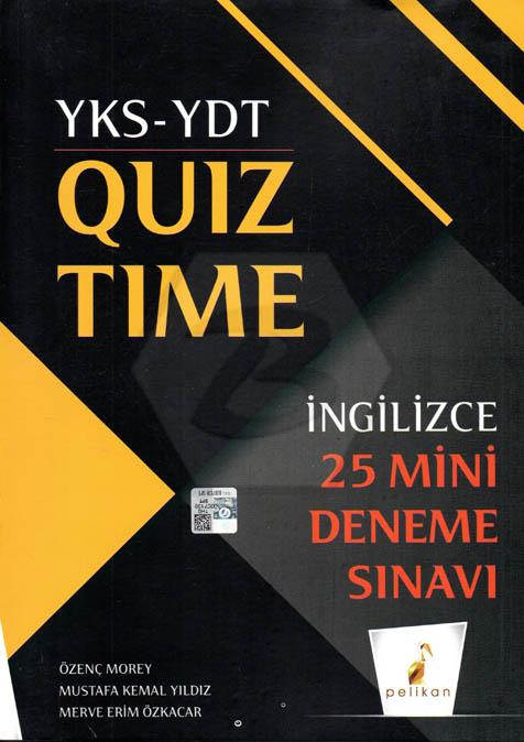 YKS YDT İngilizce Quiz Time 25 Mini Deneme Sınavı