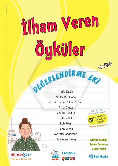 İLHAM VEREN ÖYKÜLER Serisi - 10  Kitap + Değerlendirme Eki POŞETLİ