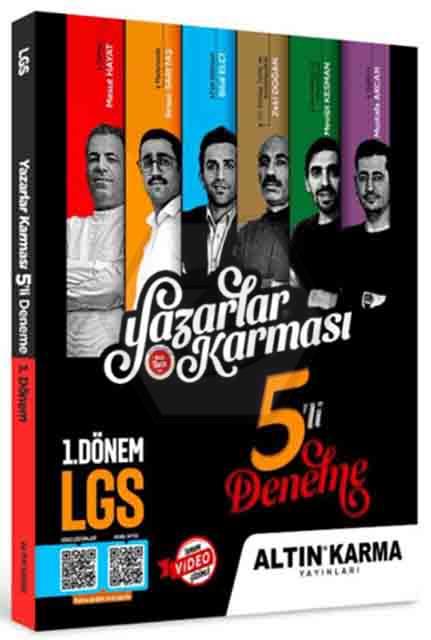 LGS 1.Dönem Yazarlar Karması 5 li Deneme