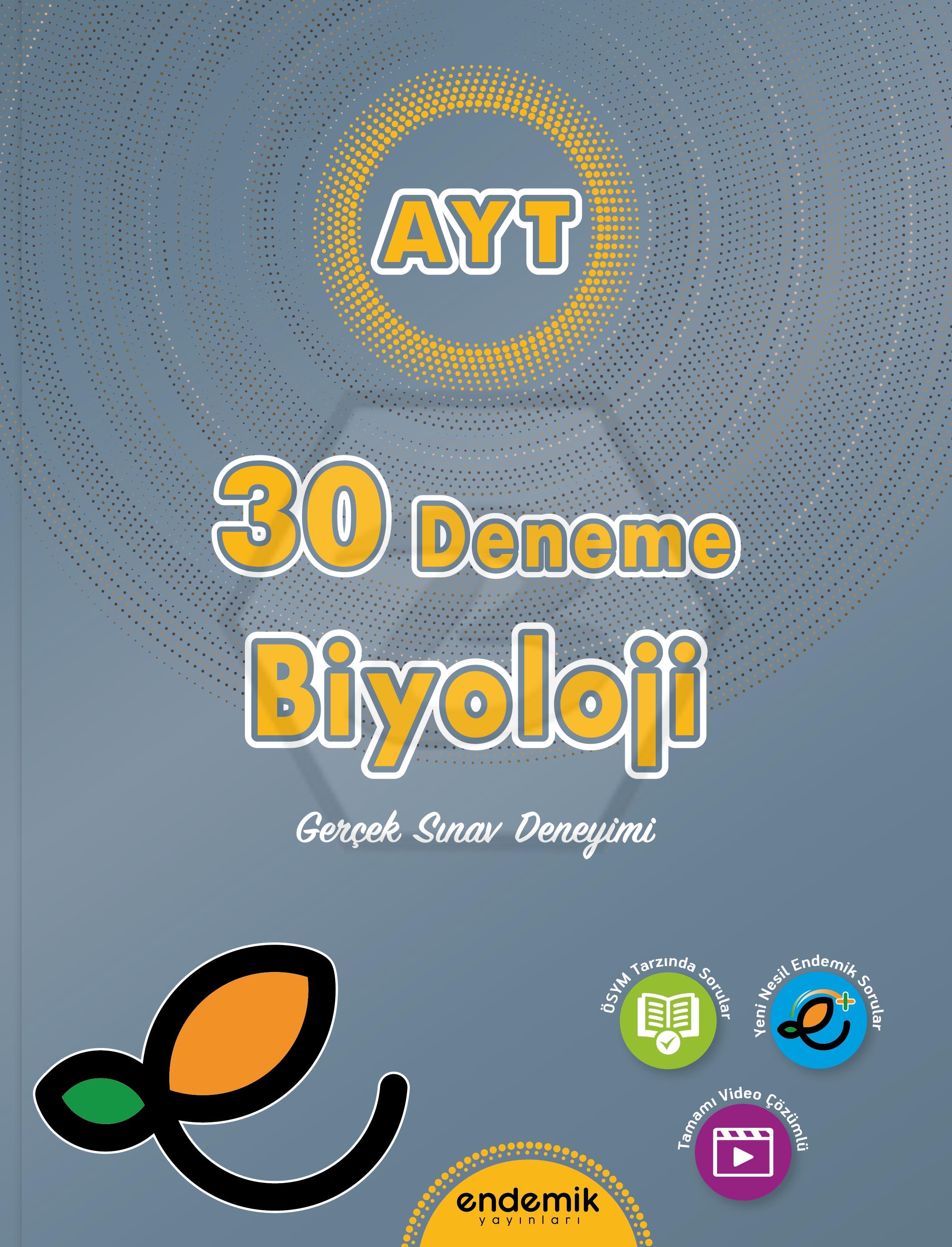 AYT Biyoloji 30 lu Deneme Sınavı - 2024