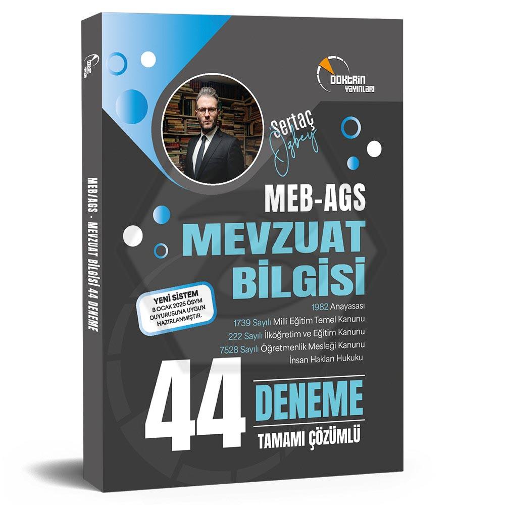 2026 MEB AGS Mevzuat Bilgisi Tamamı Çözümlü 44 Deneme