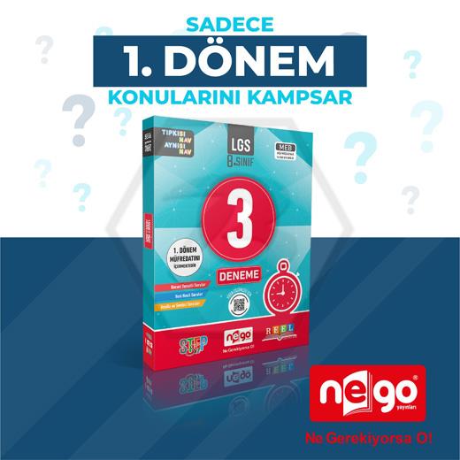 8.Sınıf LGS 3 Lü Paket Deneme Kitabı 1.Dönem