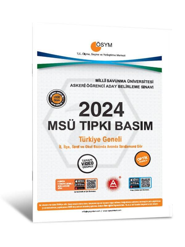 2024 MSÜ Tıpkı Basım Deneme Sınavı