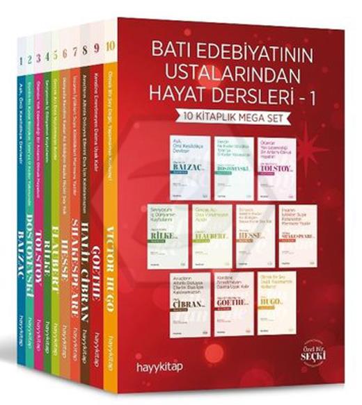 Batı Edebiyatının Ustalarından Hayat Dersleri 1  -  10 Kitaplık Mega Set