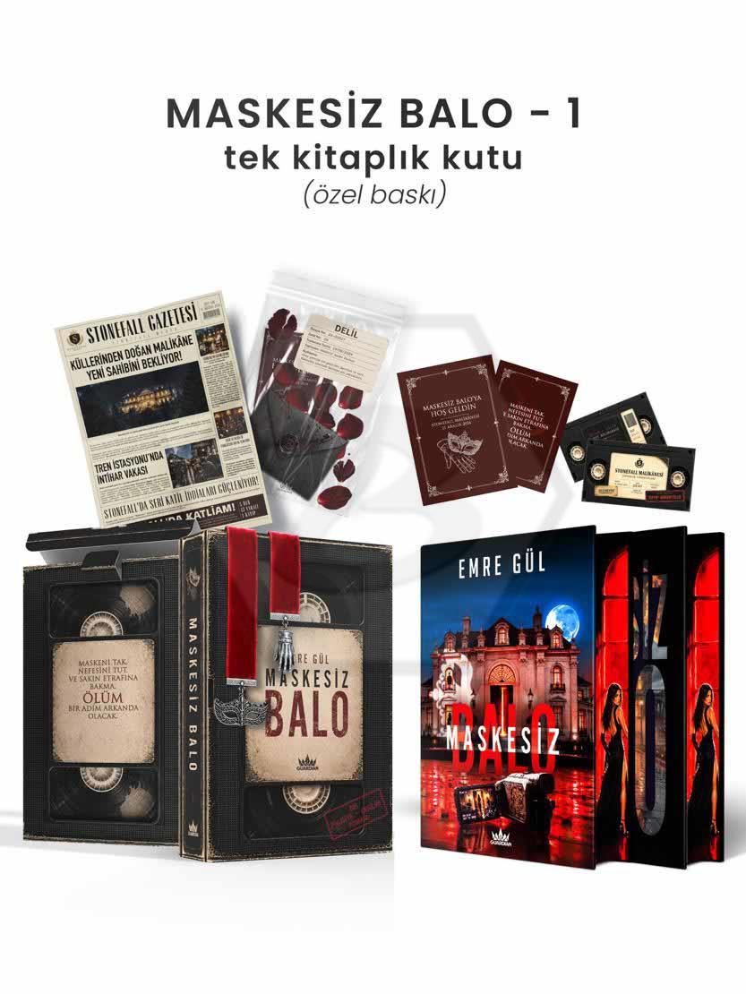 Maskesiz Balo 1 - Tek Kitaplık Yan Boyamalı Kutu