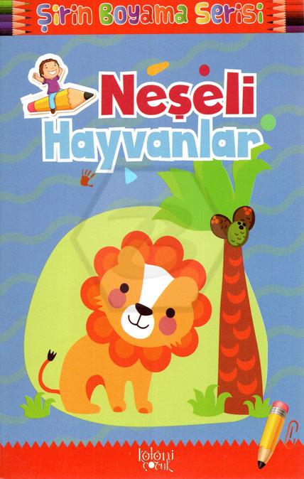 Neşeli Hayvanlar Şirin Boyama Serisi