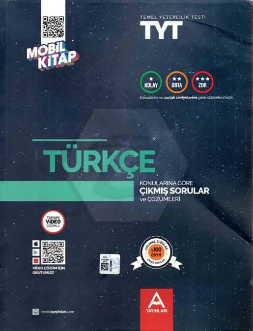 TYT Türkçe Konularına Ve Zorluk Derecesine Göre Çıkmış Sorular
