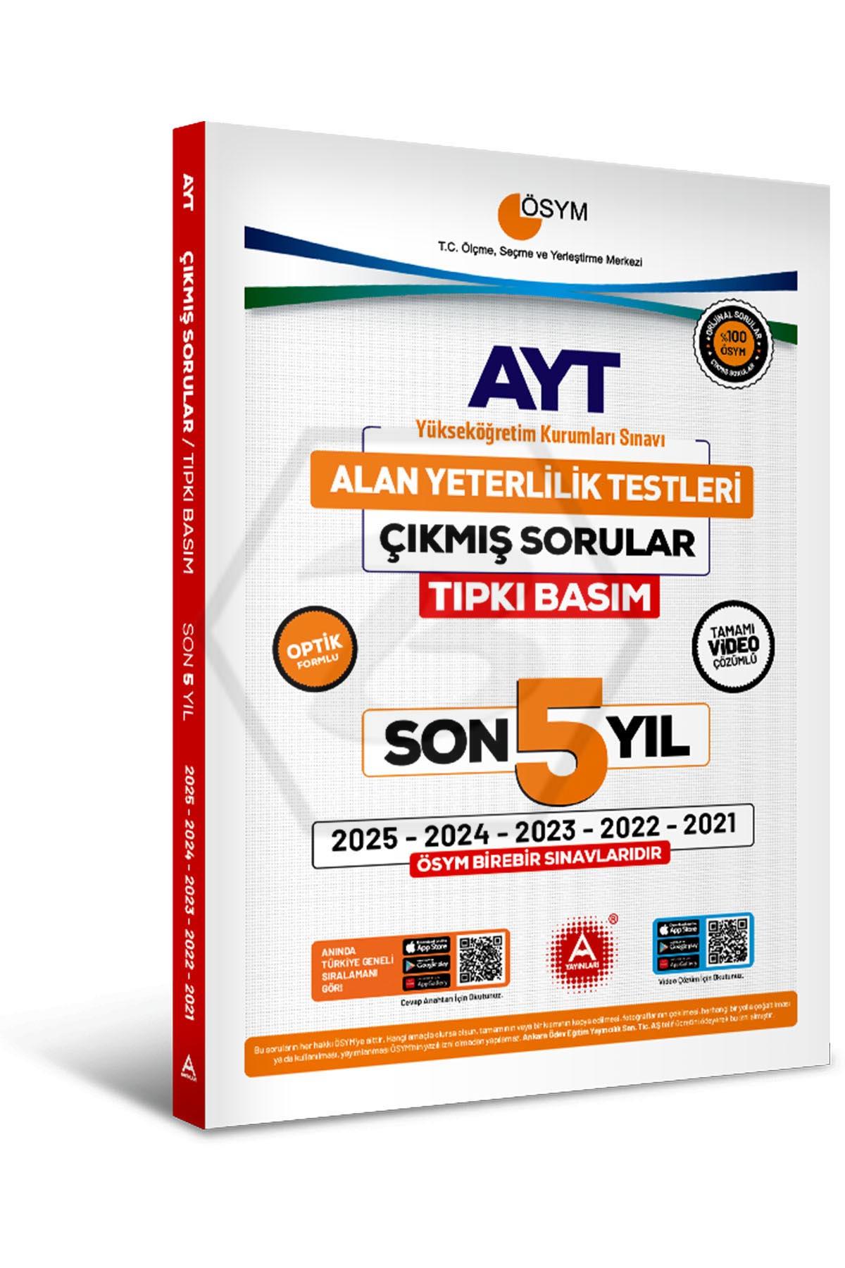 Son 5 yıl AYT Çıkmış Sorular-Tıpkı Basım