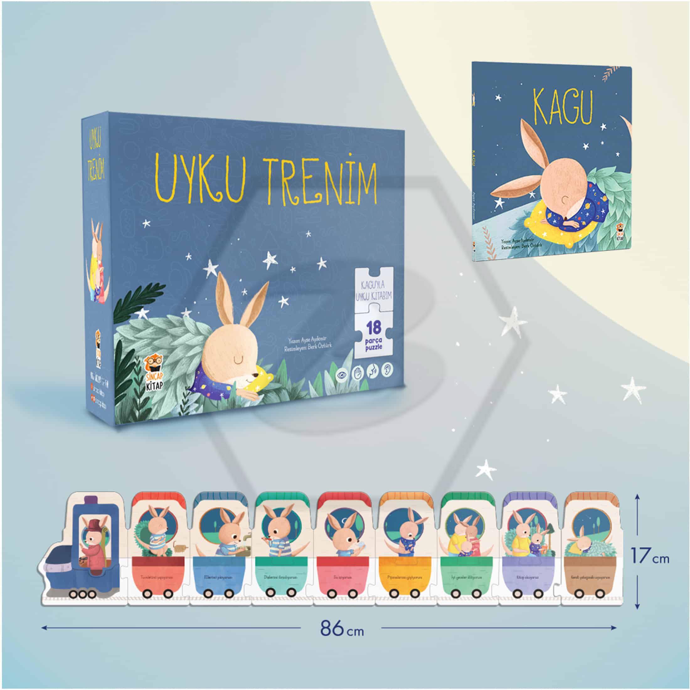Kagu - Uyku Trenim (18 Parça Puzzle ve Kitap)