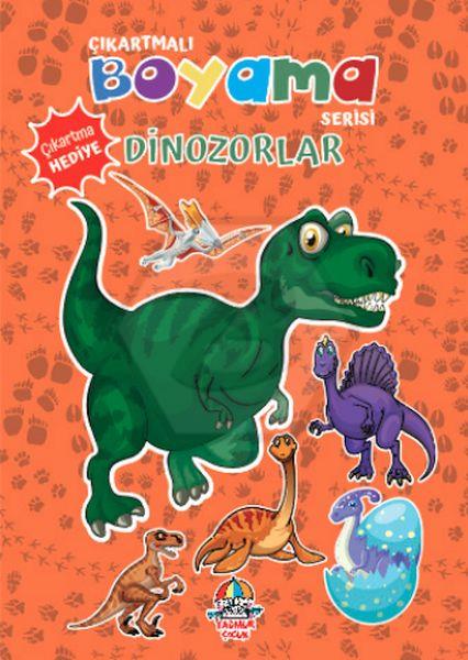 Çıkartmalı Boyama Serisi-Dinozorlar