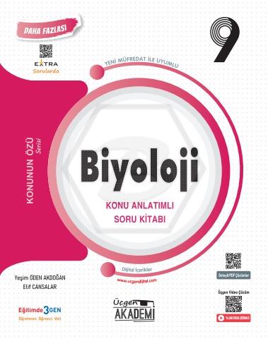 9. Sınıf Konunun Özü - BİYOLOJİ - Konu Anlatımlı Soru Kitabı - 2024