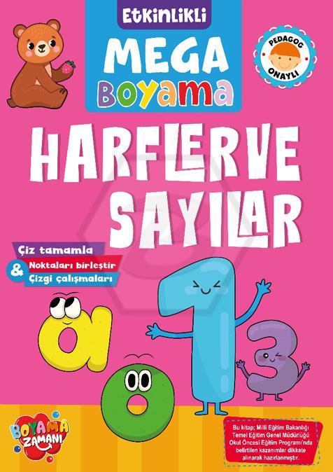 Etkinlikli Mega Boyama - Harfler ve Sayılar