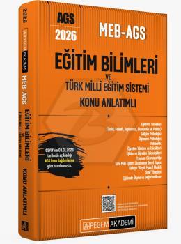 2026 MEB AGS Eğitim Bilimleri ve Türk Milli Eğitim Sistemi Konu Anlatımlı 