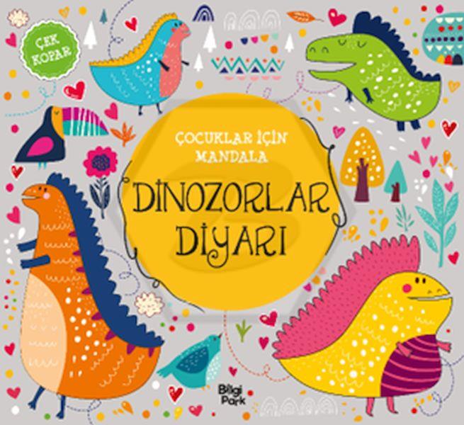 Çocuklar İçin Mandala – Dinozorlar Diyarı - Çek Kopar