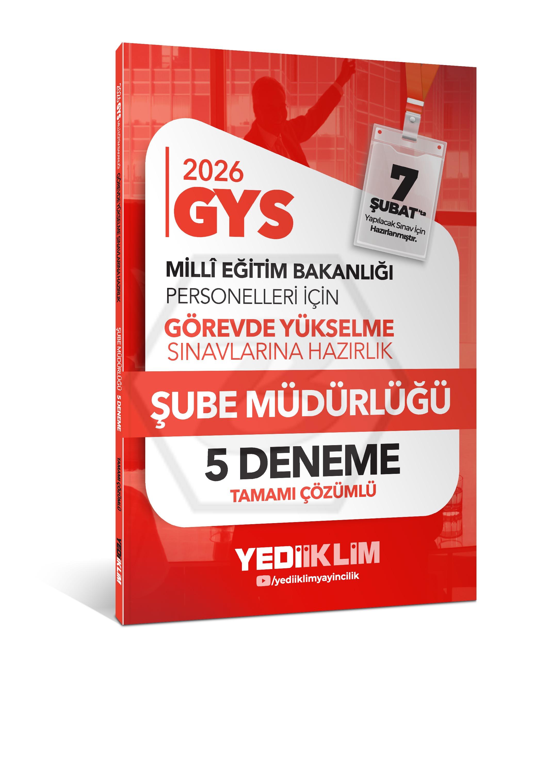 2026 MEB GYS Şube Müdürlüğü Tamamı Çözümlü 5 Deneme