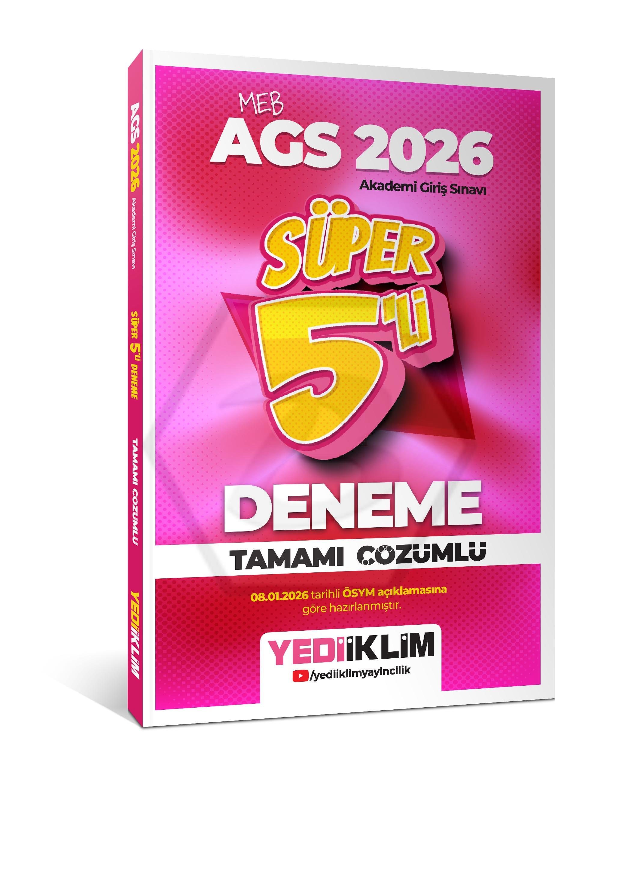 2026 MEB AGS Tamamı Çözümlü Süper 5li Deneme