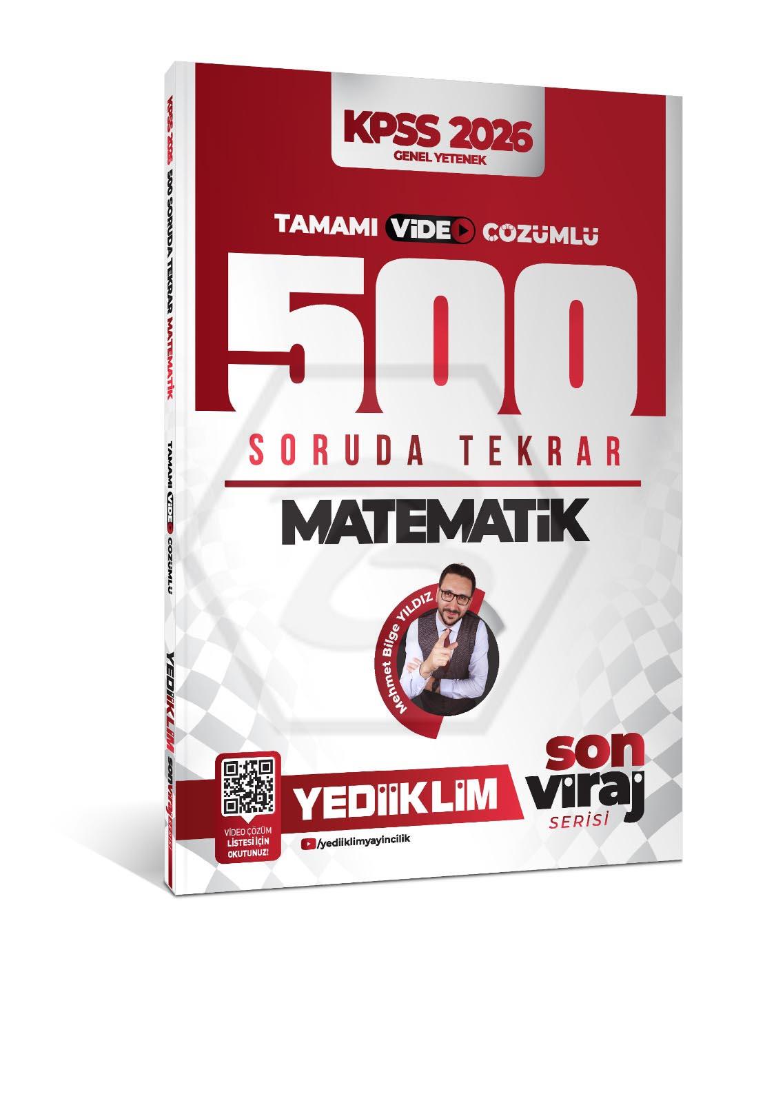 2026 KPSS Son Viraj Serisi Matematik Tamamı Video Çözümlü 500 Soruda Genel Tekrar Kampı