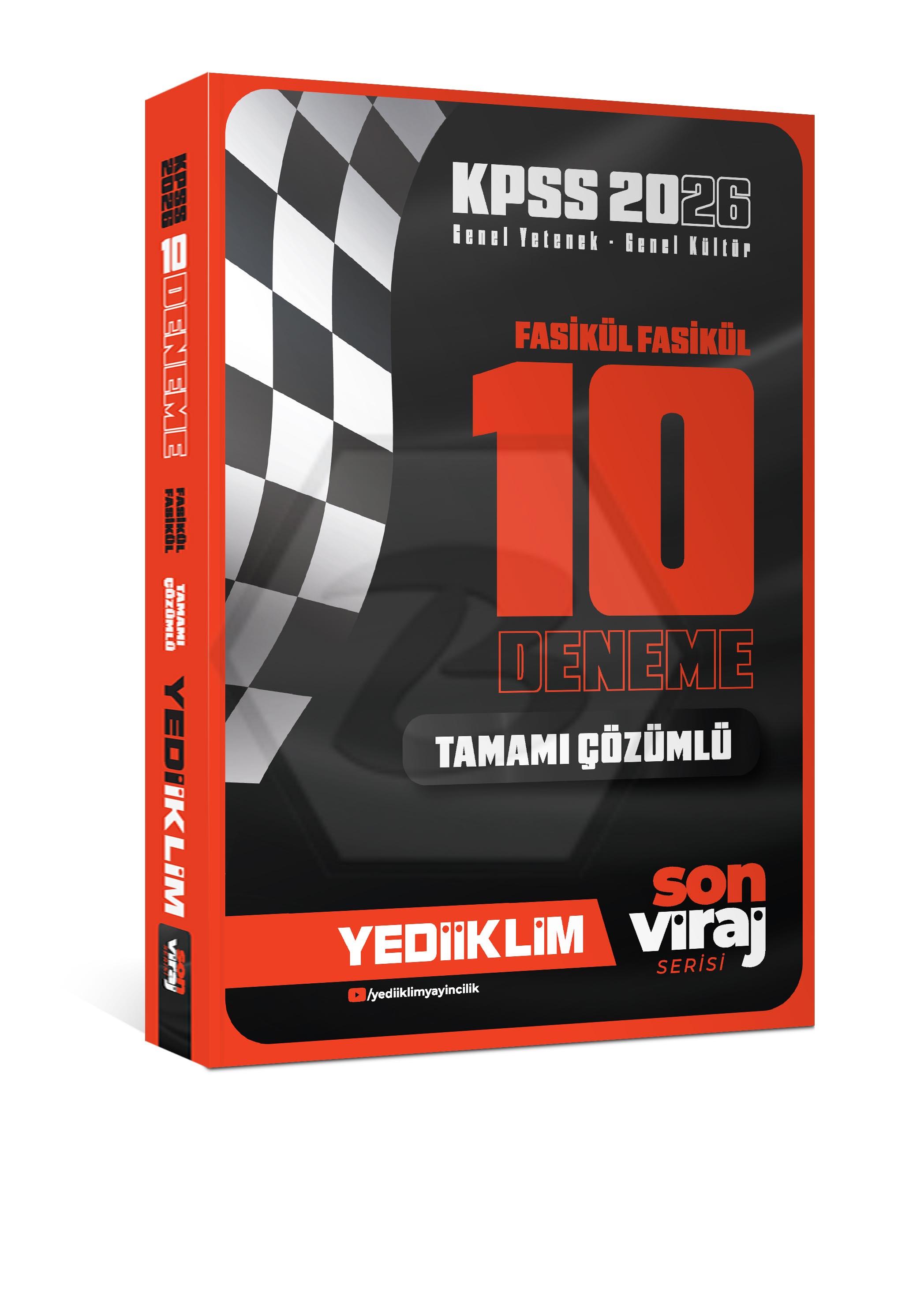 2026 KPSS Son Viraj Serisi Gy-Gk Tamamı Çözümlü 10 Fasikül Deneme