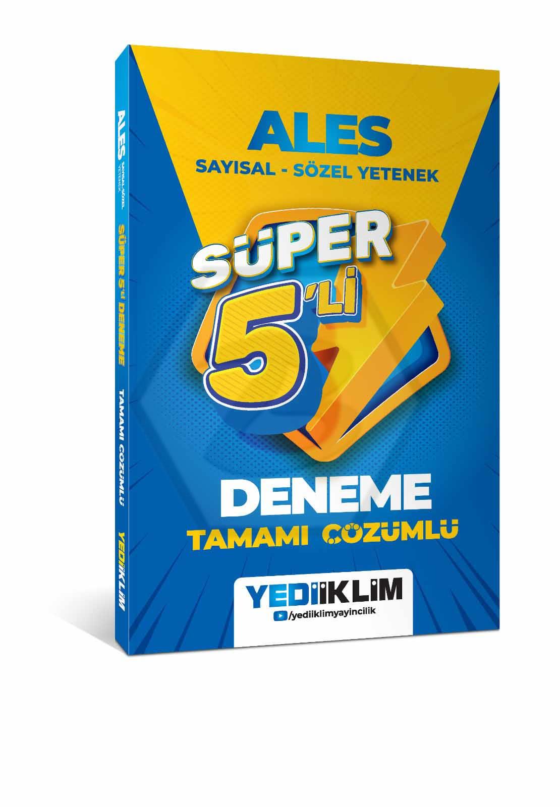 2027 ALES Tamamı Çözümlü Süper 5li Deneme