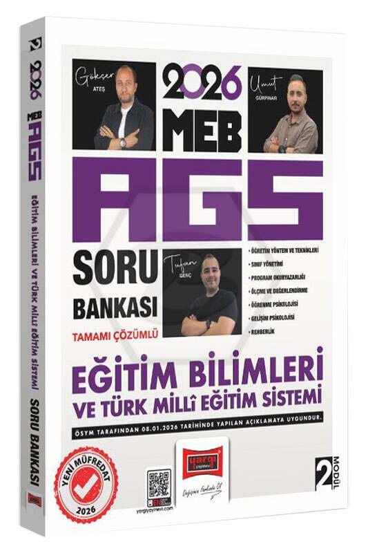 2026 MEB-AGS Eğitim Bilimleri ve Türk Milli Eğitim sistemi Tamamı Çözümlü Soru Bankası Modül 2