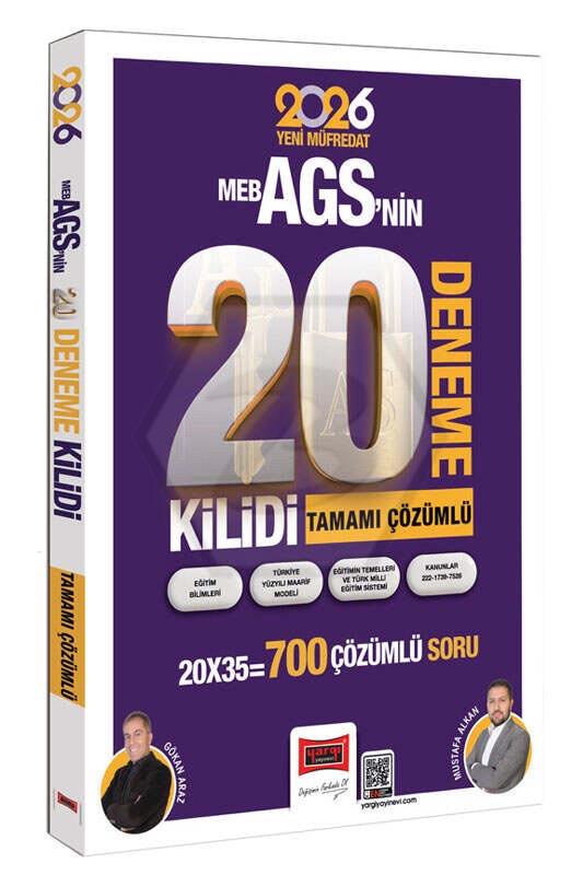 2026 MEB-AGS Kilidi Tamamı Çözümlü 20 Deneme